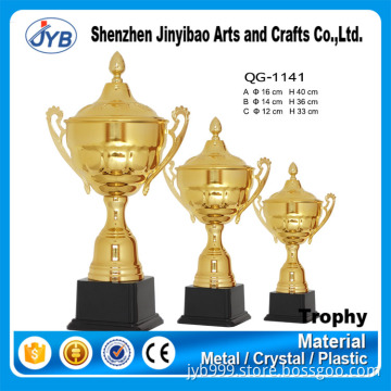 Small MOQ trophy fast delivery custom logo gold trophy cup